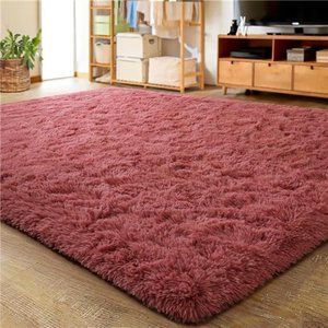 NEW Ultra Soft Fluffy Luxury Blush Area Rug